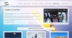 Desktop Screenshot of commelesautres-asso.org